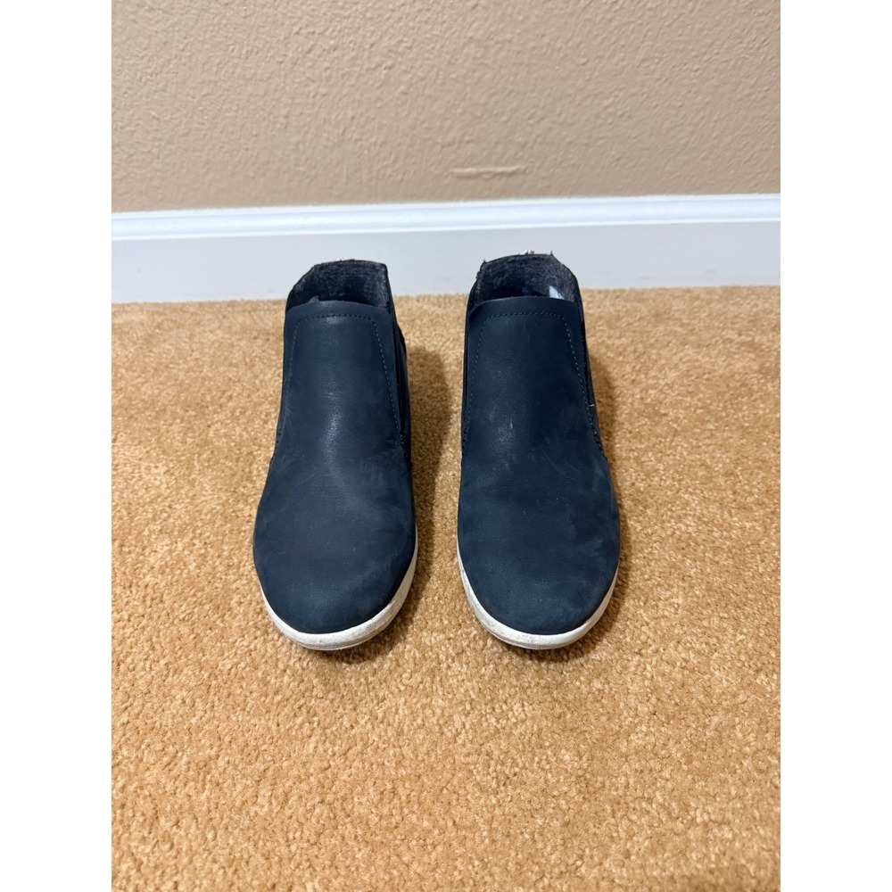 Olukai Hawai'iloa Manu Hope Black Leather Ankle Boots Women's 7.5 20397-LR18